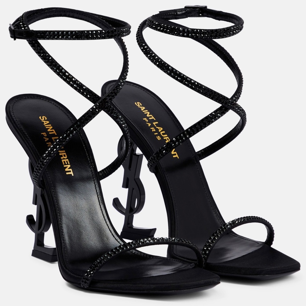Saint Laurent Opyum 110 Crystal-embellished heel